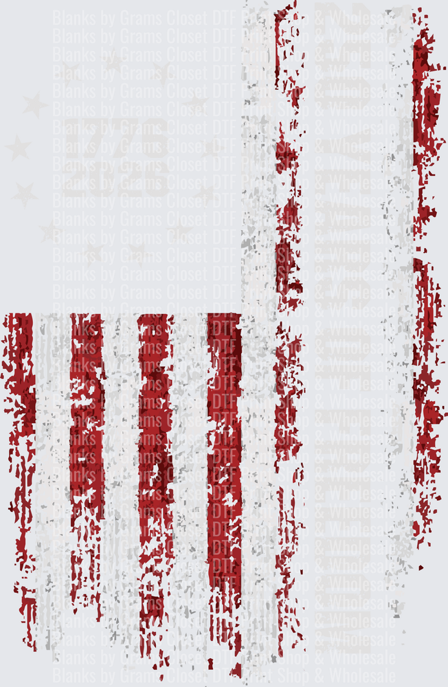 Vintage Distressed American Flag 1776 2026 250th Anniversary