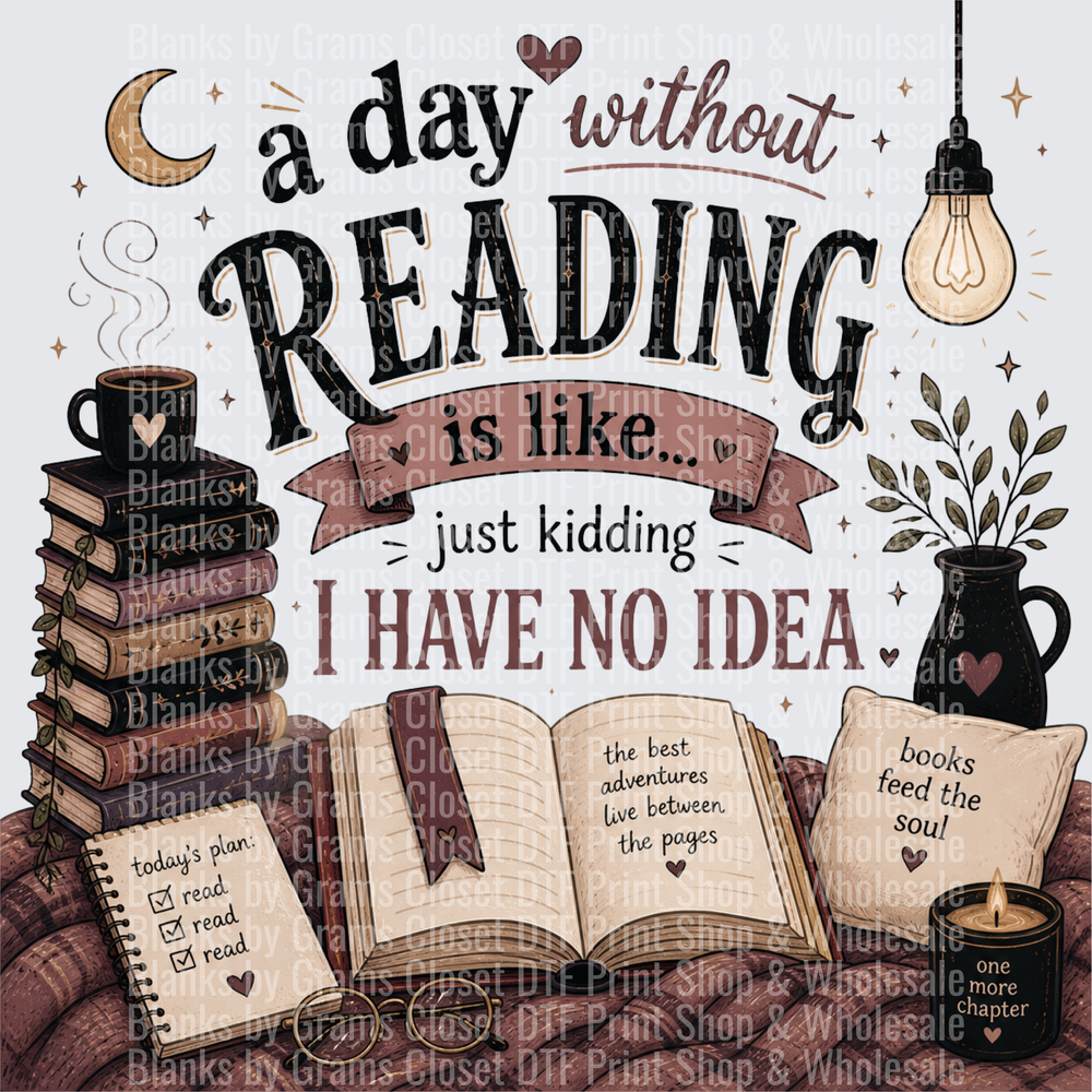 A Day Without Reading Just Kidding I Have No Idea Books