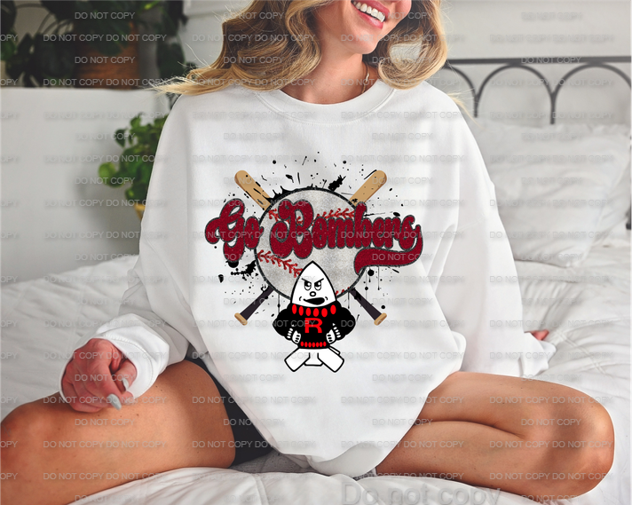 Go Bomber Baseball DTF Transfers