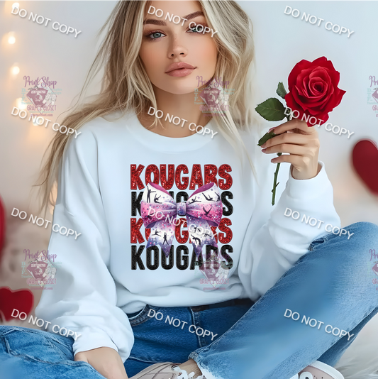 Kougars Dance Bow DTF Transfer