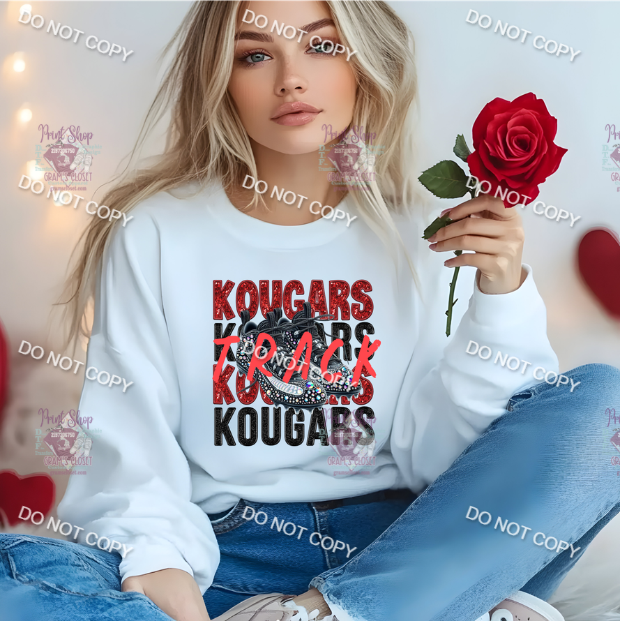 Kougars Track DTF Transfer