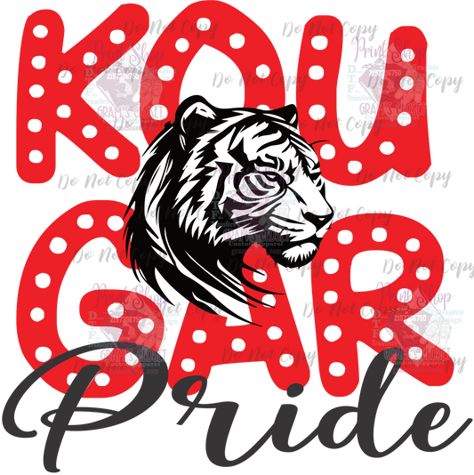 Kougars Pride Dot DTF Transfer