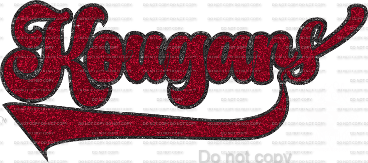 Kougars swoosh DTF Transfer