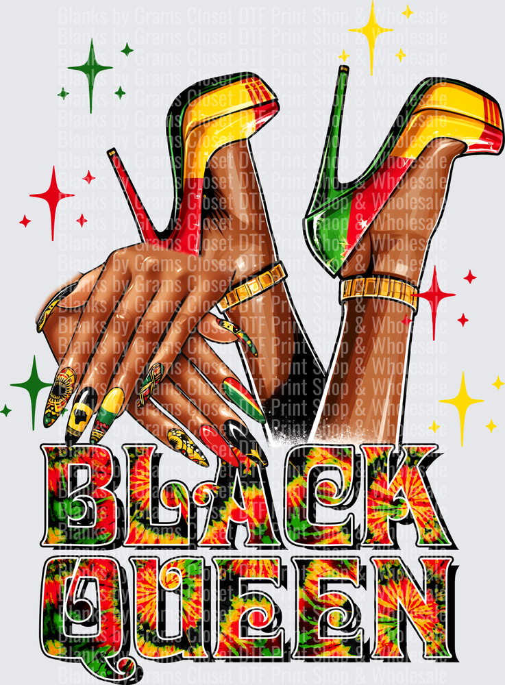Black Queen Melanin Hands Afro Pride Power