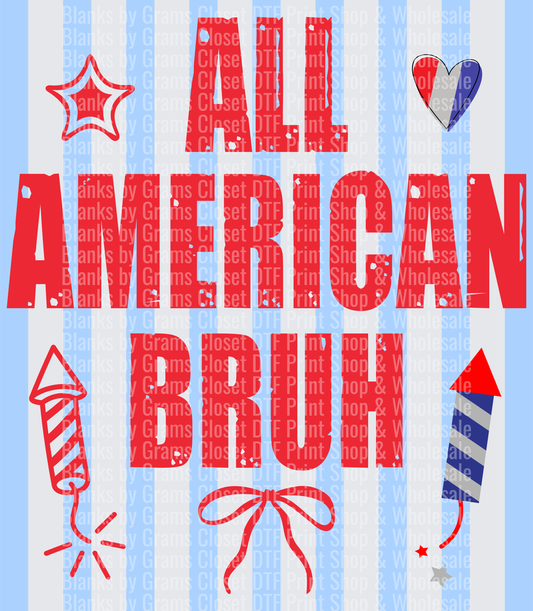 All American Baby Patriotic Fourth of July Design