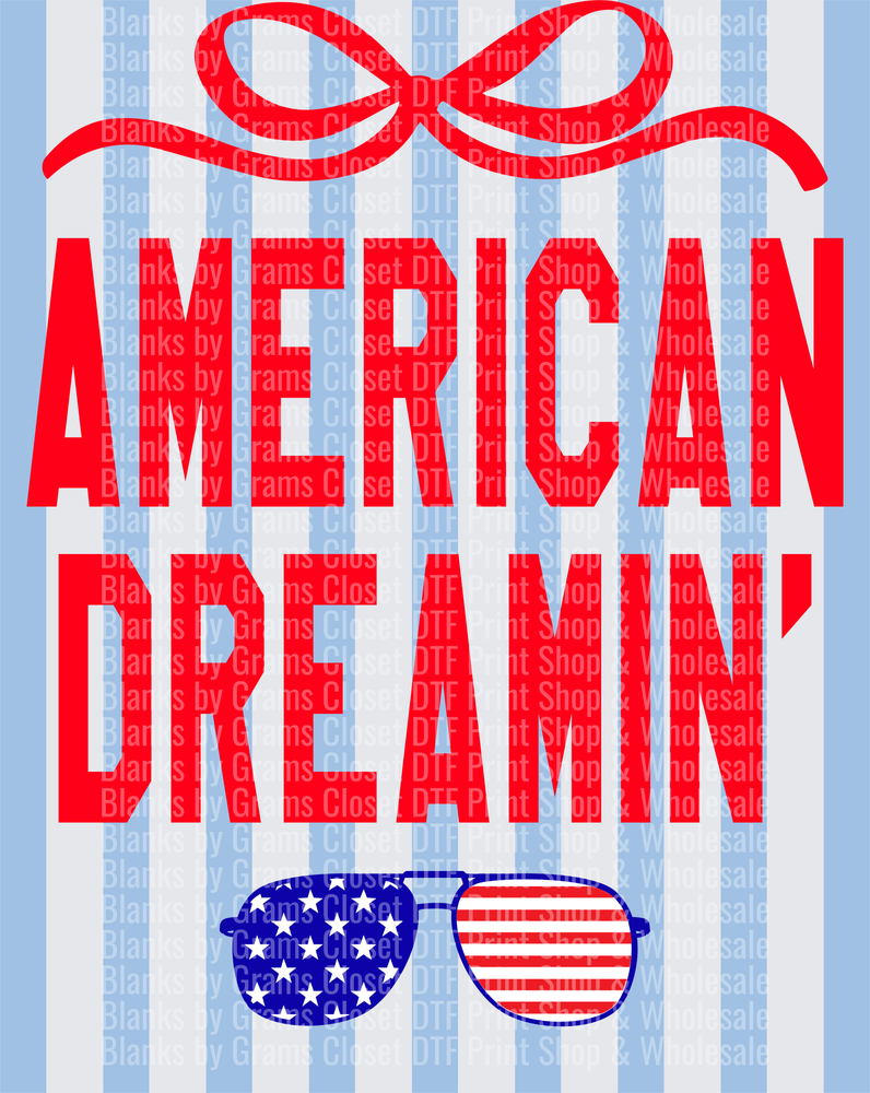 American Dreamin' Patriotic Sunglasses Red White Blue Flag Design