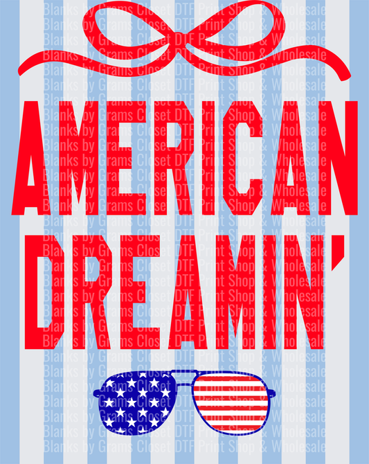 American Dreamin' Patriotic Sunglasses Red White Blue Flag Design