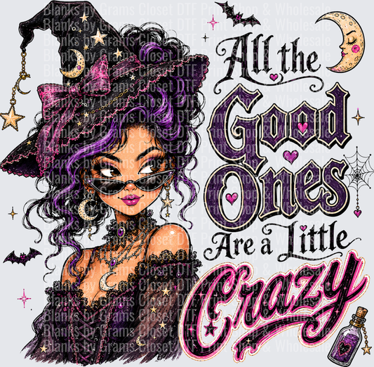 Sassy Witch Girl All The Good Ones Are A Little Crazy Halloween