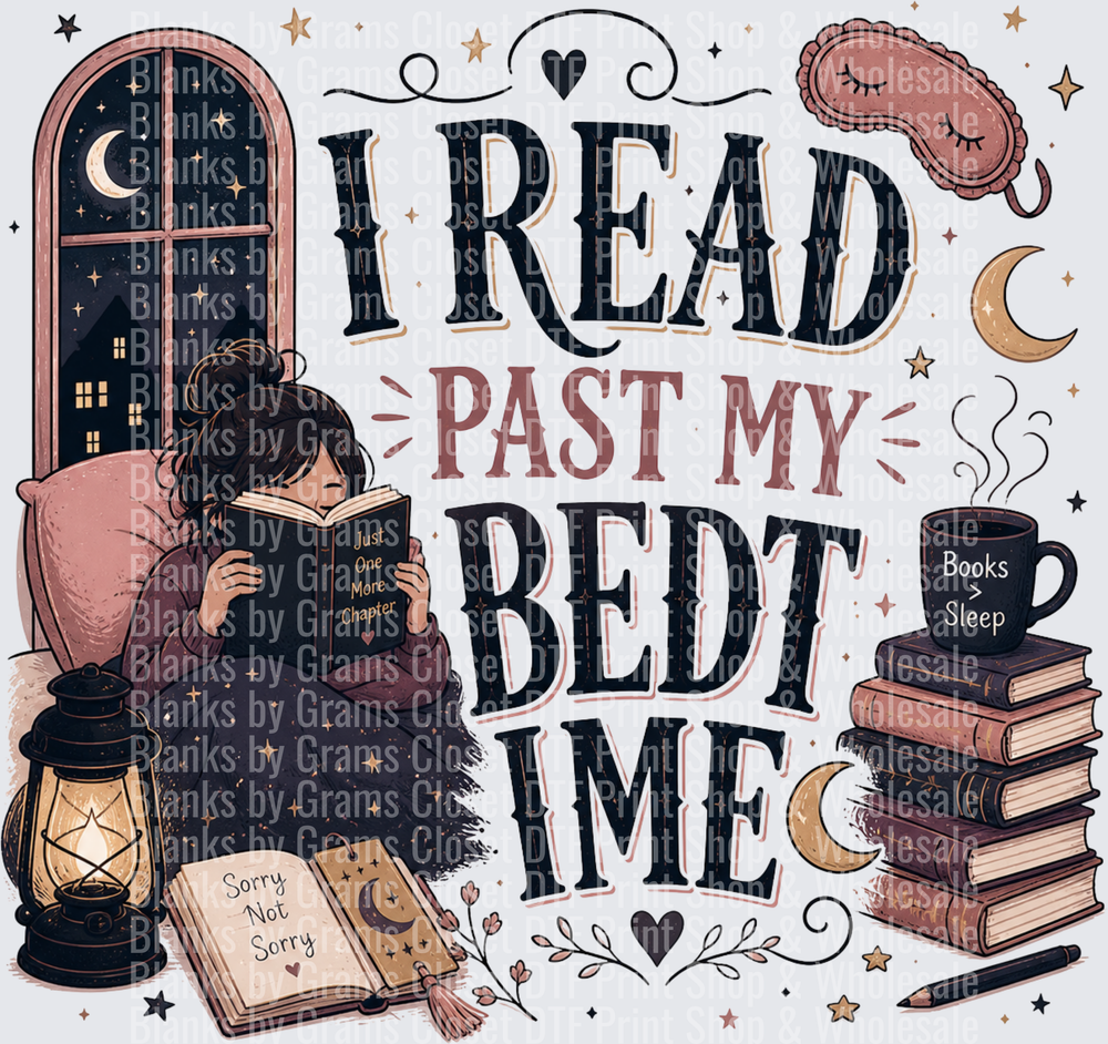 I Read Past My Bedtime Cozy Bookworm Night Reader