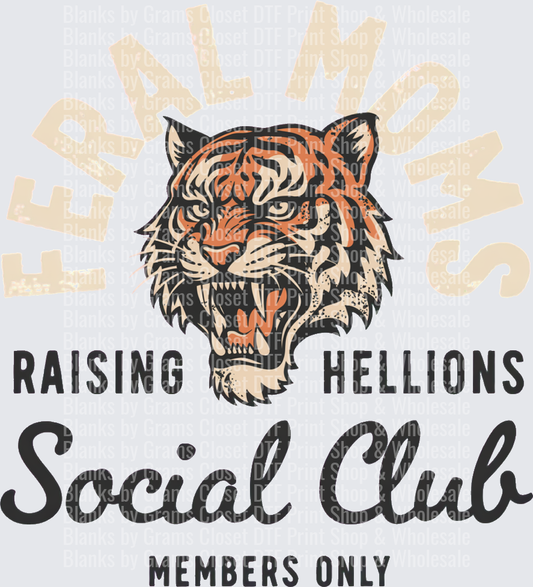 Raising Hellions Social Club Members Only Tiger Head